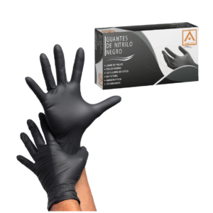 GUANTES NITRILO NEGRO L